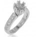 1.75 CT Round Cut Diamond Semi Mount Engagement Ring 